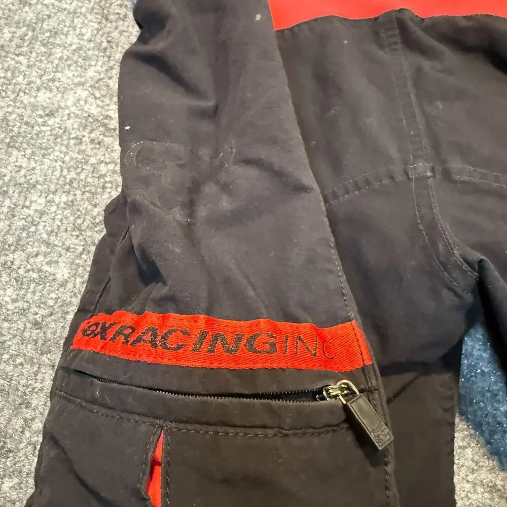 Fox Racing Cycling Shorts Mens Medium Black Red Trim Reflective Drawstring Cargo